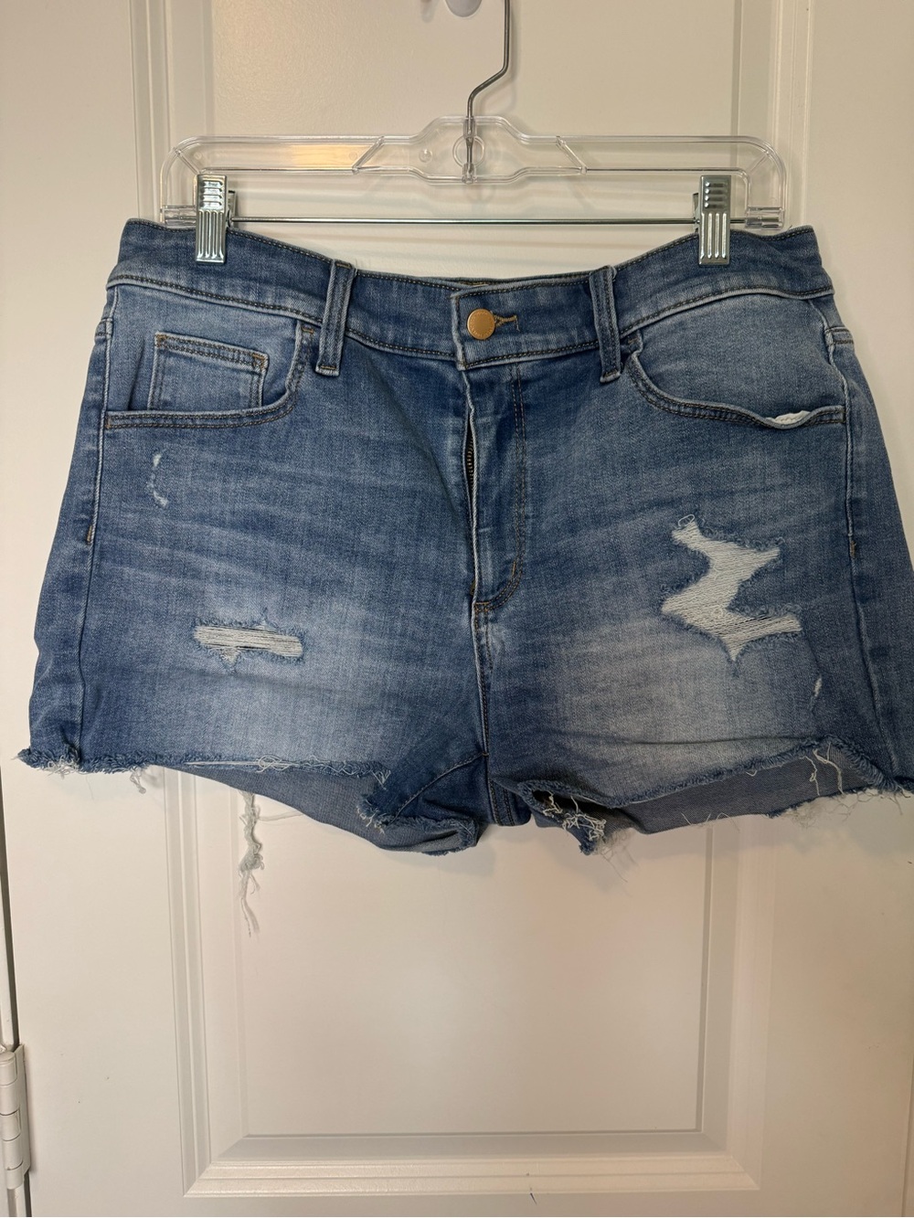 Universal Thread Light Blue Distressed Denim Shorts